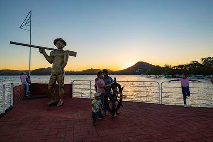 El Malecón de Catemaco, en el Estado de Veracruz.