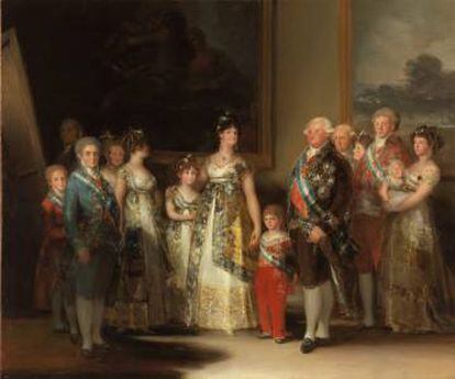 'La familia de Carlos IV' (1800). Francisco de Goya.