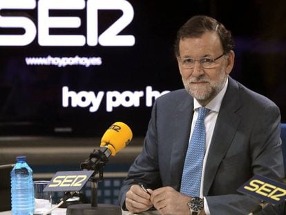 Mariano Rajoy, durante una entrevista en la SER en octubre de 2015.