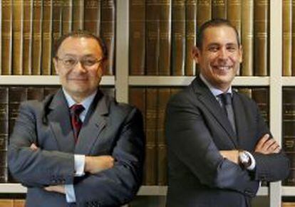Andrés Cardó (izquierda) y Manuel Mirat serán los primeros ejecutivos de PRISA Radio y El País y PRISA Noticias, respectivamente.