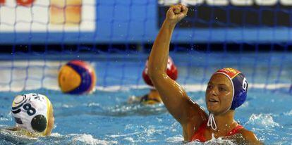 Jennifer Pareja, durante el Mundial celebrado en Barcelona