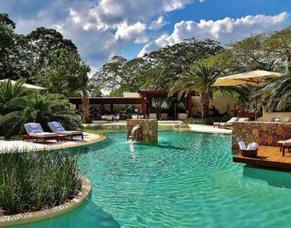 El hotel Chablé en Yucatán.