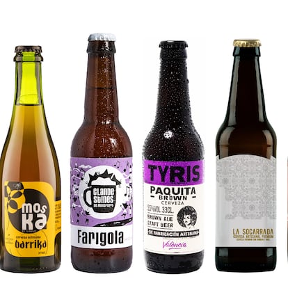Ocho cervezas artesanales, con sabores muy poco frecuentes