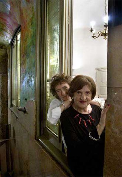Jeanette Winterson (izquierda) y Margo Glantz, en La Pedrera.