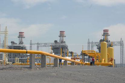 Una instalación eléctrica enlazada a un gasoducto, en México.