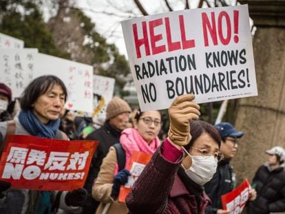 Manifestació contra l'energia nuclear als carrers de Tòquio el cap de setmana passat.
