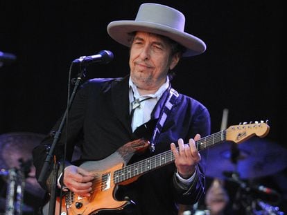 El cantautor Bob Dylan, durante una actuación en julio de 2012.