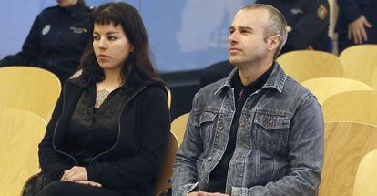Mónica Caballero y Francisco Solar, en la Audiencia Nacional.