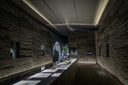 One of the rooms of the exhibition 'El diseño de Cartier', at the Museo Jumex in Mexico City.