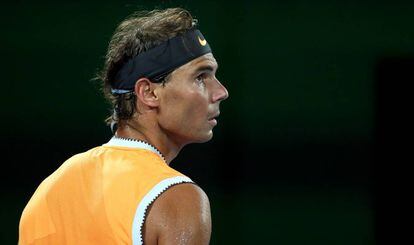 Rafa Nadal durante el último Open de Australia. 