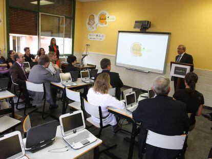 Un aula de innovaci&oacute;n en la Escuela de Magisterio de Bilbao, en 2011.