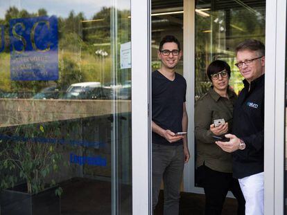 V&iacute;ctor &Aacute;lvarez, Cristina Gamallo y Gregory Botanes, directivos de Situm