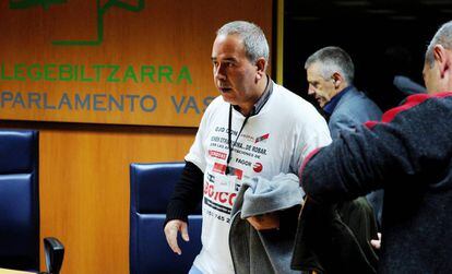 Los afectados comparecieron en el Parlamento vasco en 2014.
