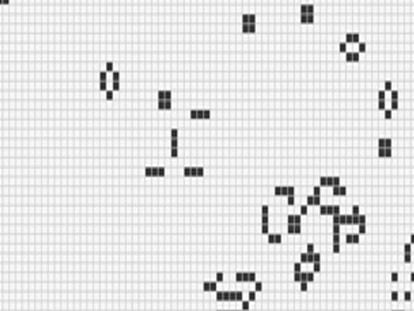 En el juego de la vida de John H. Conway una matriz de p&iacute;xeles o celdas se colorea seg&uacute;n unas reglas muy sencillas.