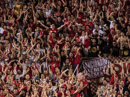 Los Biris del Sevilla en una imagen de archivo. 