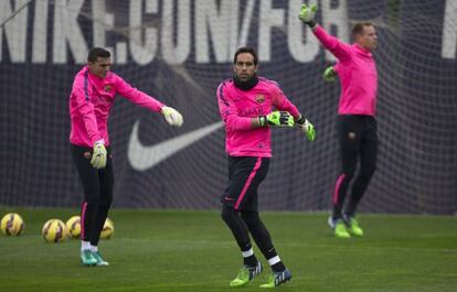 Masip, Claudio Bravo y Ter Stegen.