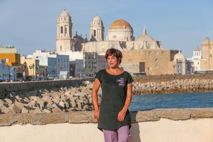 Teresa Rodríguez, en Cádiz.