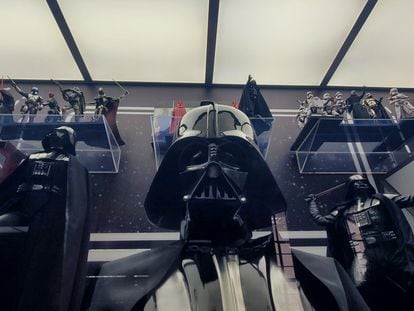 Algunas de las figuras de 'Star Wars' expuestas en el Museo Estelar, en Ciudad de México.