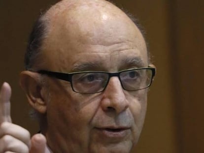 El ministro de Hacienda y Funci&oacute;n P&uacute;blica, Crist&oacute;bal Montoro.