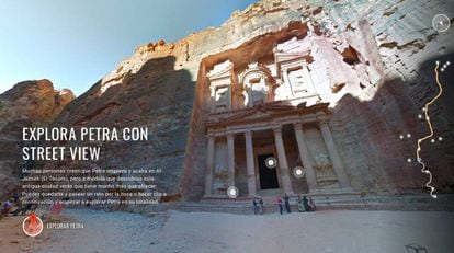 La iniciativa de Jordan Tourism Board y Google Maps: un recorrido vitual por Petra.