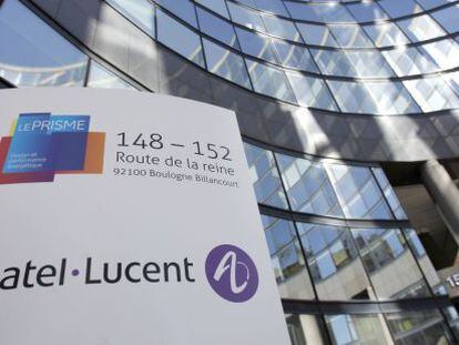 Oficines d'Alcatel-Lucent a París.