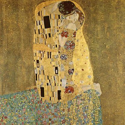 <i>El beso</i> de Klimt.