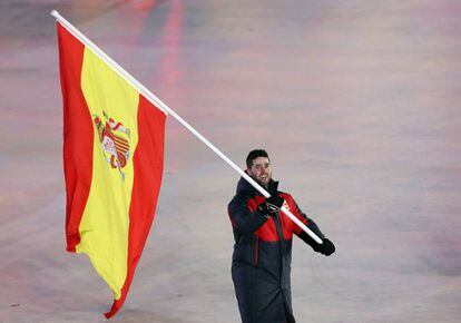 Lucas Eguibar, durante la ceremonia de inauguración de los Juegos.