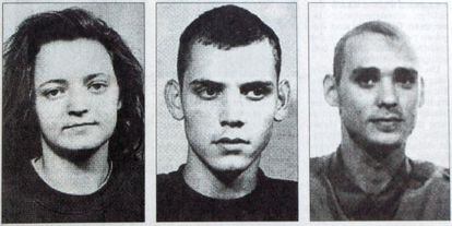 Imágenes de la policía alemana de los tres miembros hasta ahora identificados del grupo terrorista neonazi.