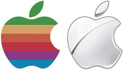 El primer logo de Apple y el &uacute;ltimo