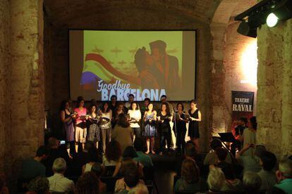 Carol Rovira, en su papel de Pilar, en la inauguración de la campaña.