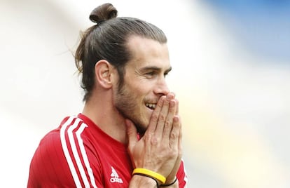 Gareth Bale durante un entrenamiento.