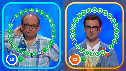 Javier Dávila y Pablo Díaz, concursantes de 'Pasapalabra'.