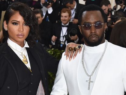 Cassie y Sean Combs en la gala del museo metropolitano de Nueva York celebrada el 7 de mayo de 2018.