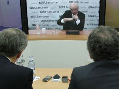 Entrevista videodigital con el presidente del BBVA Francisco González que se encuentra en México