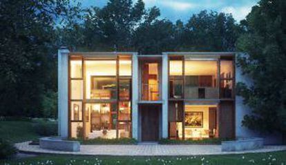 La Casa Esherick, proyectada por Louis Kahn.