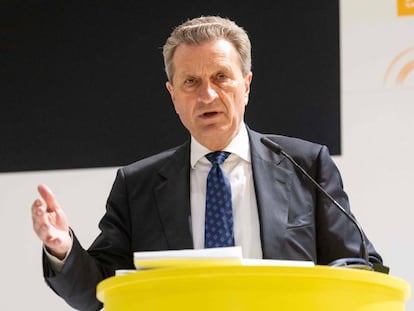 El comisario europeo de Presupuestos, G&uuml;nther Oettinger / AFP 