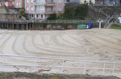Playa de Panadeira, uno de los arenales que según los vecinos podría verse afectado por las obras