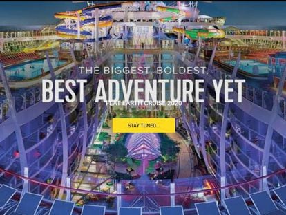 Imagen promocional del crucero de Flat Earth.
