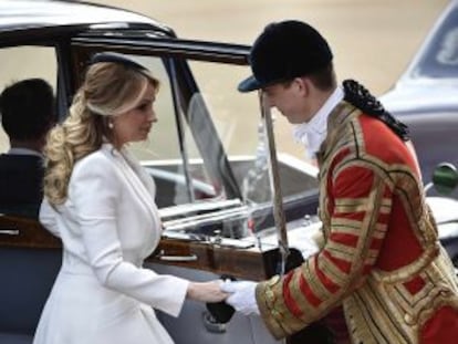 Angelica Rivera, durante la visita oficial de su esposo Enrique Peña Nieto, presidente de México, a Londres en marzo de 2015.