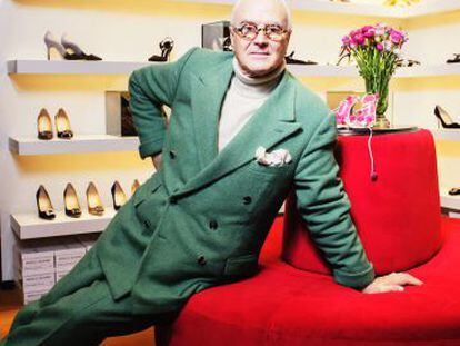 El dise&ntilde;ador de zapatos Manolo Blahnik. 