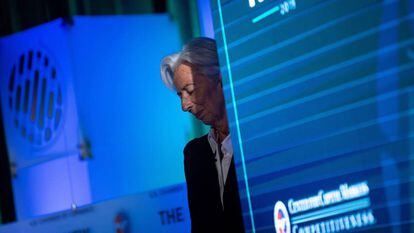 Christine Lagarde en un evento de la Cámara de Comercio de EE UU