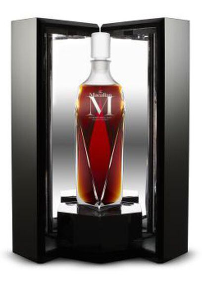 M Decanter, una edición superlimitada de The Macallan, fue subastada en enero en Hong Kong por 628.000 dólares, lo que le convierte en el whisky más caro de la historia.