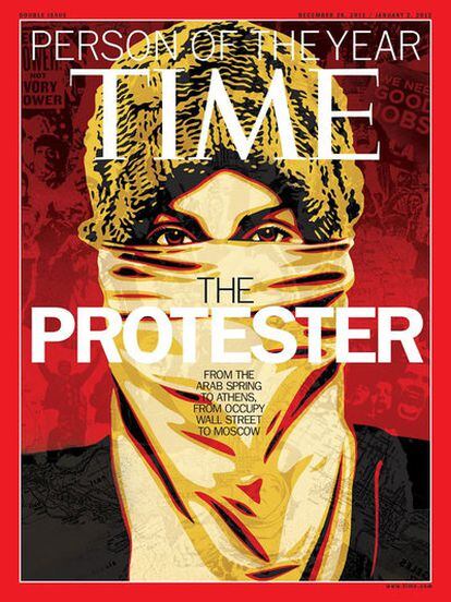 'El manifestante' se ha convertido en personaje del año para la revista 'Time'.
