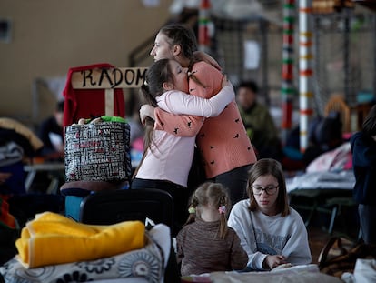 Centro de acogida de refugiados en Hrubieszów (Polonia), el 10 de marzo.