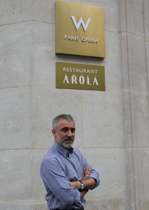 Sergi Arola, en su restaurante de París.
