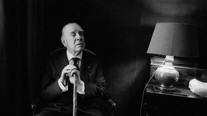 El escritor argentino Jorge Luis Borges, en 1977.