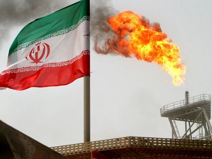 Una plataforma iraní de petróleo y gas, en una imagen de archivo.