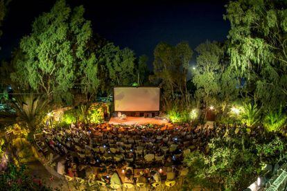 El Kamari Cinema, en Santorini (Grecia).