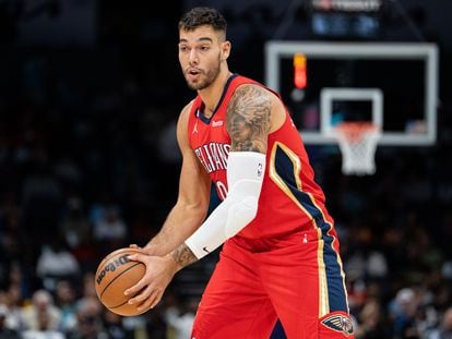 Willy Hernangómez, con los Pelicans esta temporada.