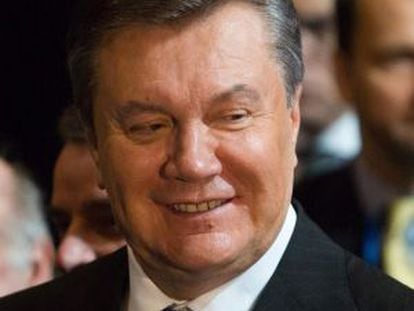 Viktor Yanukóvich, en la cumbre de Vilna.